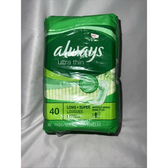 Always‎ Ultra Thin Long Pads Without Wings Heavy 40 ct. - Picture 3 of 5
